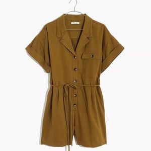 Madewell- belted utility romper